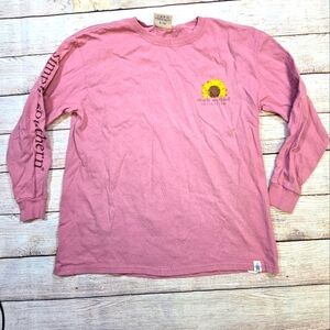 "Preppy Happy Kind" Simply Southern Long Sleeve tee medium